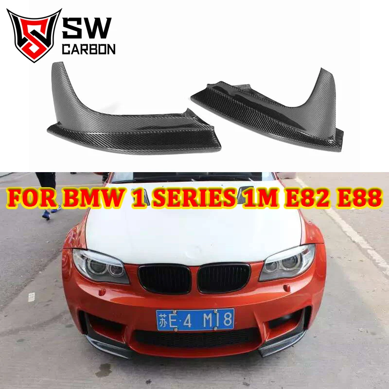 

Carbon Fiber RZ Style Front Wrap Corner Front Bumper Protector Corner Trim for BMW 1 Series 1M E82 E87