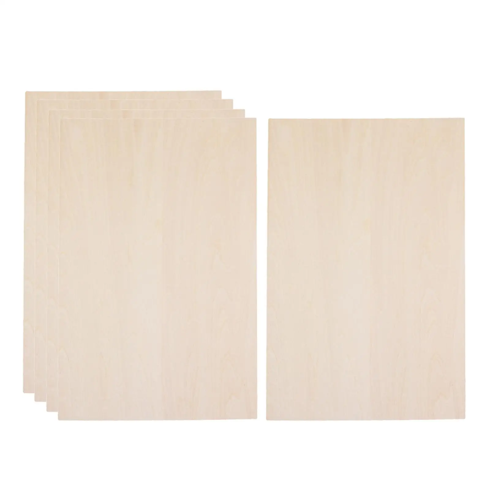 10Pcs Unfinished Wood 200x200x2mm for Mini House Crafts Making Plane Model