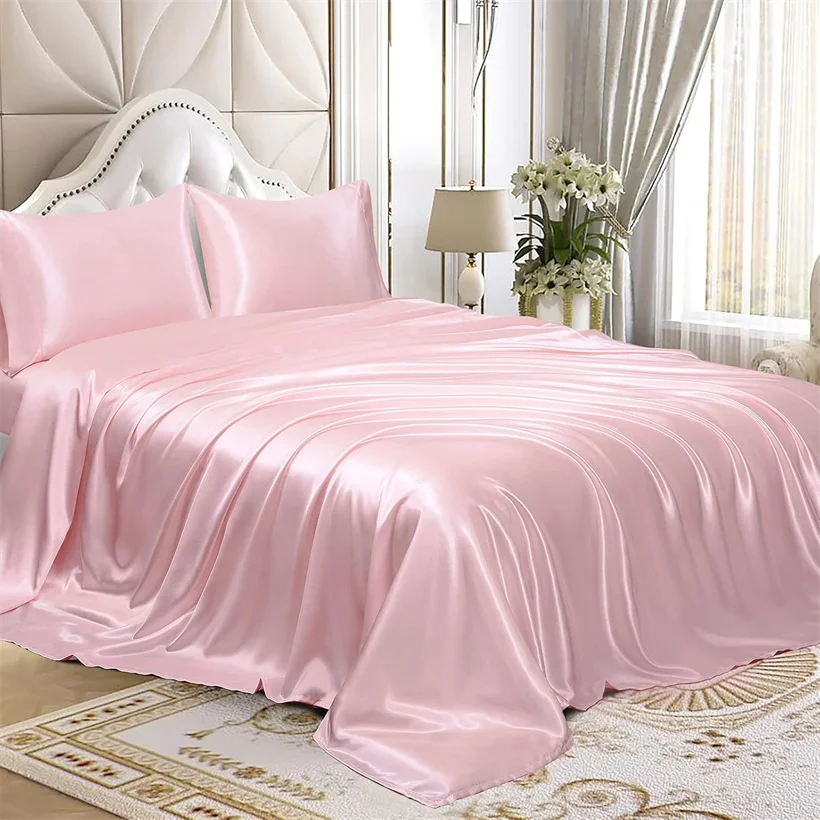 High Quality 100% Mulberry Silk Duvet Cover Set 3/4/5 Pieces Pure Silk Bedding Sets Smooth Soft Quilt Cover Bed Sheet Pillowcase