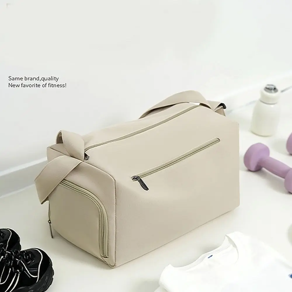 Con compartimento para zapatos, bolsa deportiva para gimnasio, bolsa ligera de gran capacidad para Fitness, resistente al desgaste, impermeable, bolsa deportiva para Yoga, equipaje