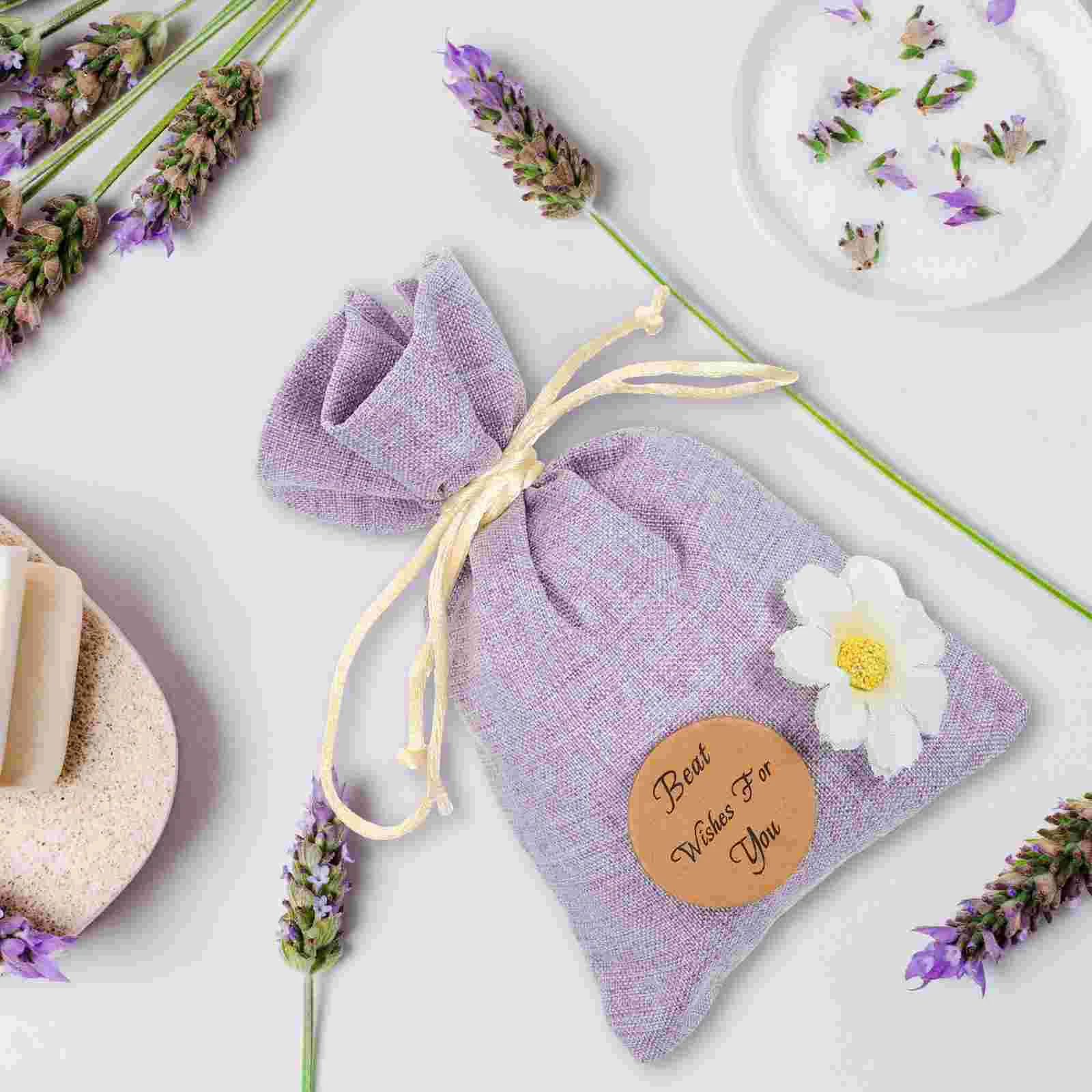 10 Pcs Drawer Fresheners Lavender Sachet Bag Hanging Empty Sachets Drawstring Small Gift Bags