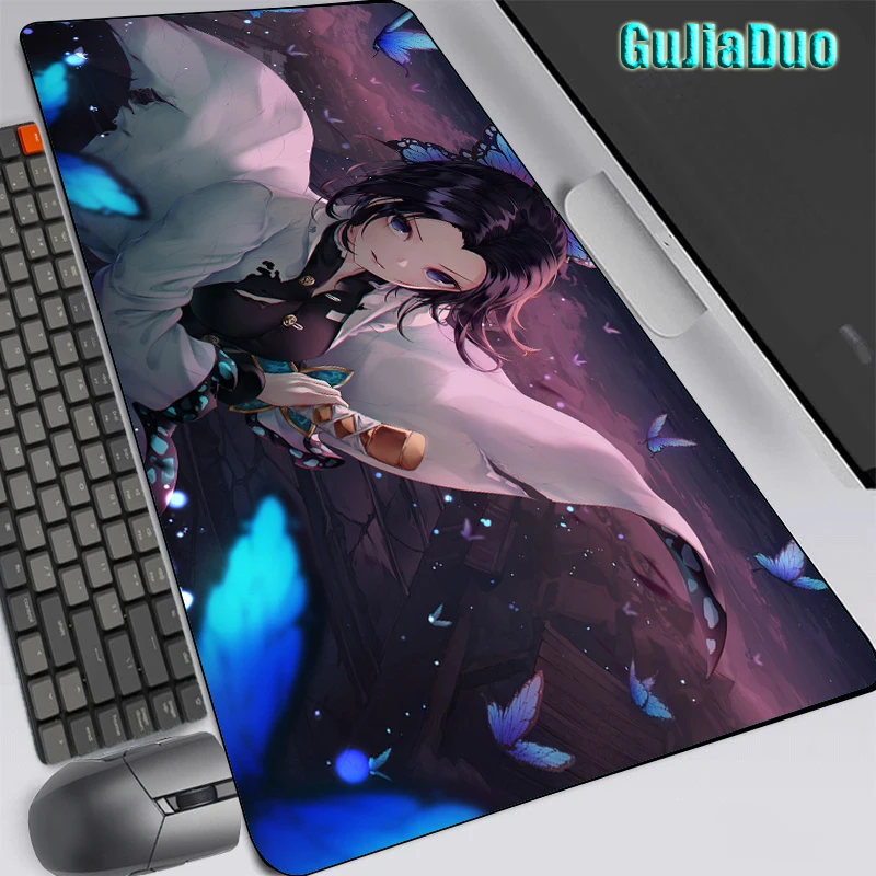 

Kochou Shinobu Japanese Comic Mouse Pad Comouter Table Desk Mat Gamer Non-slip Speed Mange Mousepad PC Anime Stuff Accessories