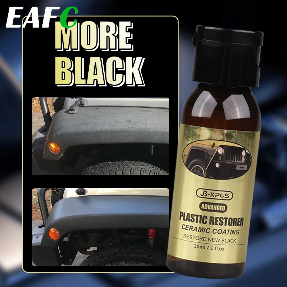 EAFC 30ML Multi-Surface Car Restorer - Easy-Apply Ceramic CoatingRevitalizes and Protects Faded Plastics Rubber Auto Accessories