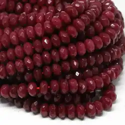 Diy 2-4mm Natural Faceted Brazil Red Ruby Gemstone Loose Beads Chic Healing Spirituality Diy Elegant Souvenir Energy