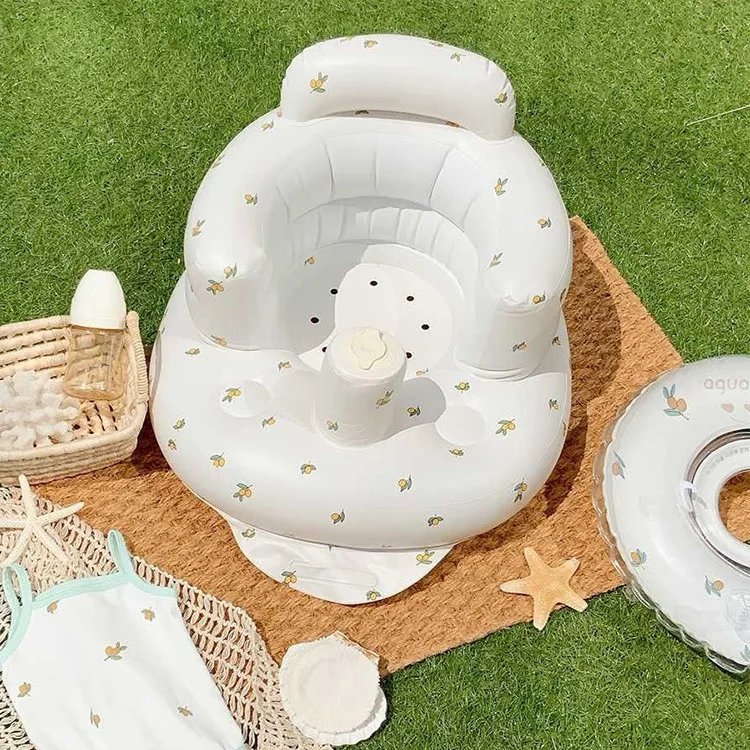 INS-sofá inflable plegable para niños, silla inflable de oso, silla de bebé de dibujos animados, taburete de PVC para niños, encantador