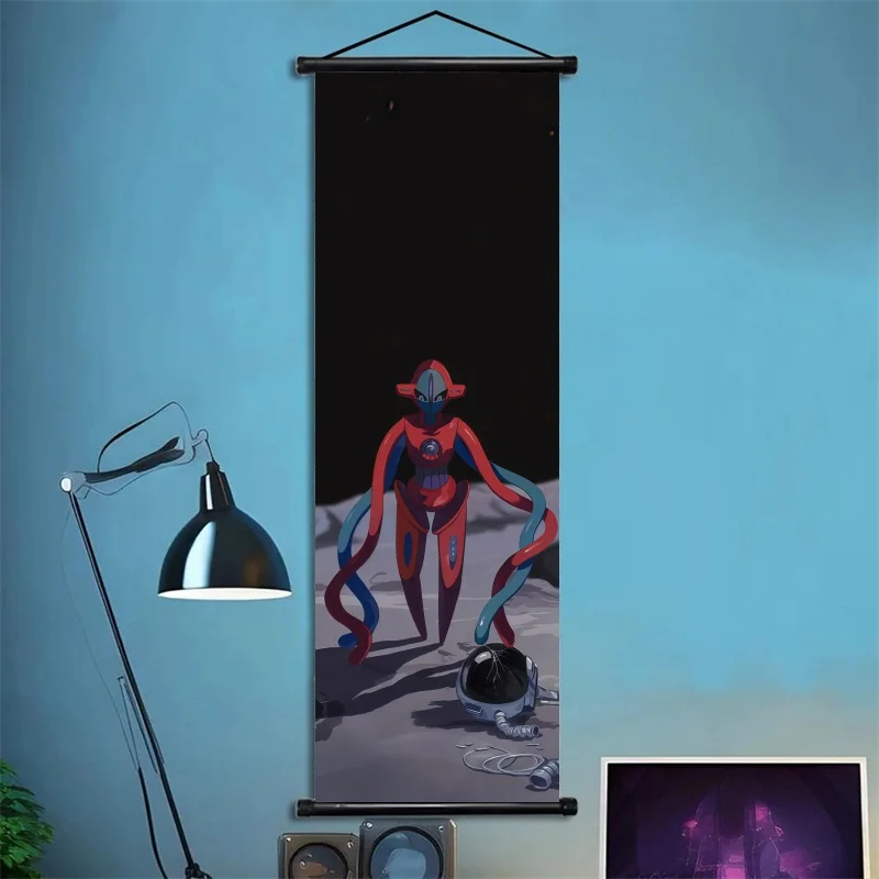 Wykwintne dekoracje z dekoderem Deoxys, wysoka jakość, odkrywają tajemnicę transformacji pokémonów z innych planiet, do dekoracji pokoju z pokémonami.