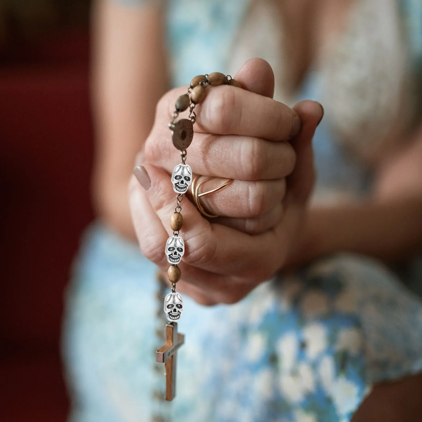 

50 Pcs Skull Jewelry Accessories Decorative Beads for Bracelets Large Hole Spacer Metal Hollow Assorted Spacers Making