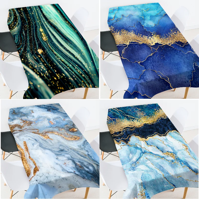 Colored Marble Tablecloth Waterproof   Cloth Lace   s for Events Elegant   Manteles