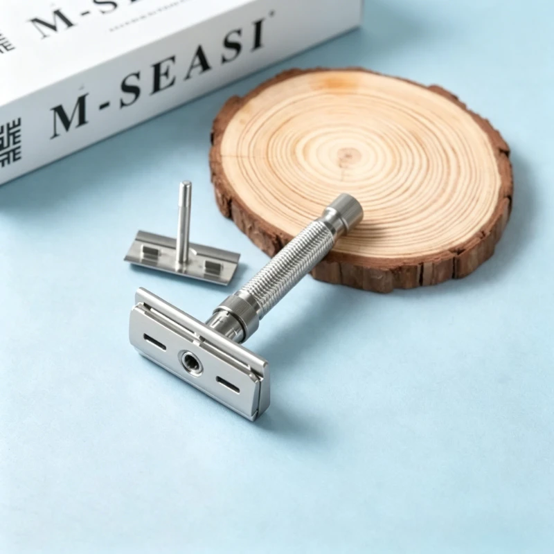 2026 New Arriva！YAQI Ultima Stainless Steel Adjustable Mens Safety Razor - 77mm Handle length for precision shaving view 3