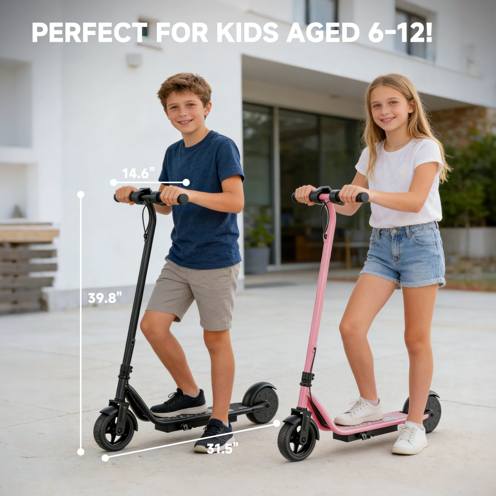 

New Design Pink Foldable Electric Scooter Children 250W Motor UK EU DE US Warehouse Support Drop Shipping Ready To Ship