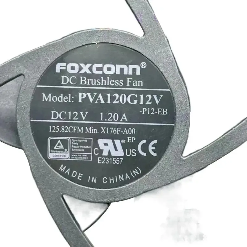 

W ДЛЯ Foxconn PVA120G12V Вентилятор охлаждения сервера DC 12 В 1,20 А 120x120x25 мм 4-проводной