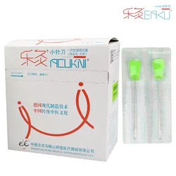 50 Pcs Disposable Sterile Acupuncture Needle Plastic Handle Acupotomy needle EACU Small needle knife