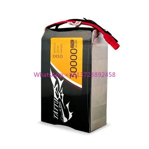 

TATTU 6S 30000mAh 22.2V 25C 6S1P LiPo Battery Pack with AS150 + XT150 Plug Connector for UAV Drones Lithium Polymer