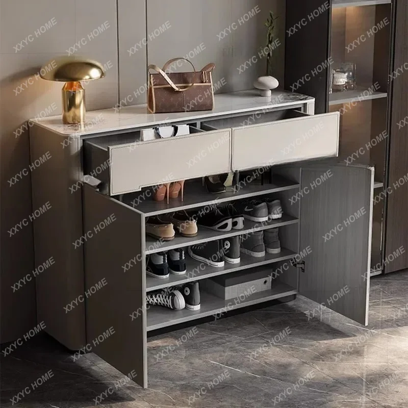

Storage Organizer Shoe Cabinet Mobile Wooden Display Living Room Wooden Shoe Shelf Vertical Luxury Muebles Shoemakers Furni