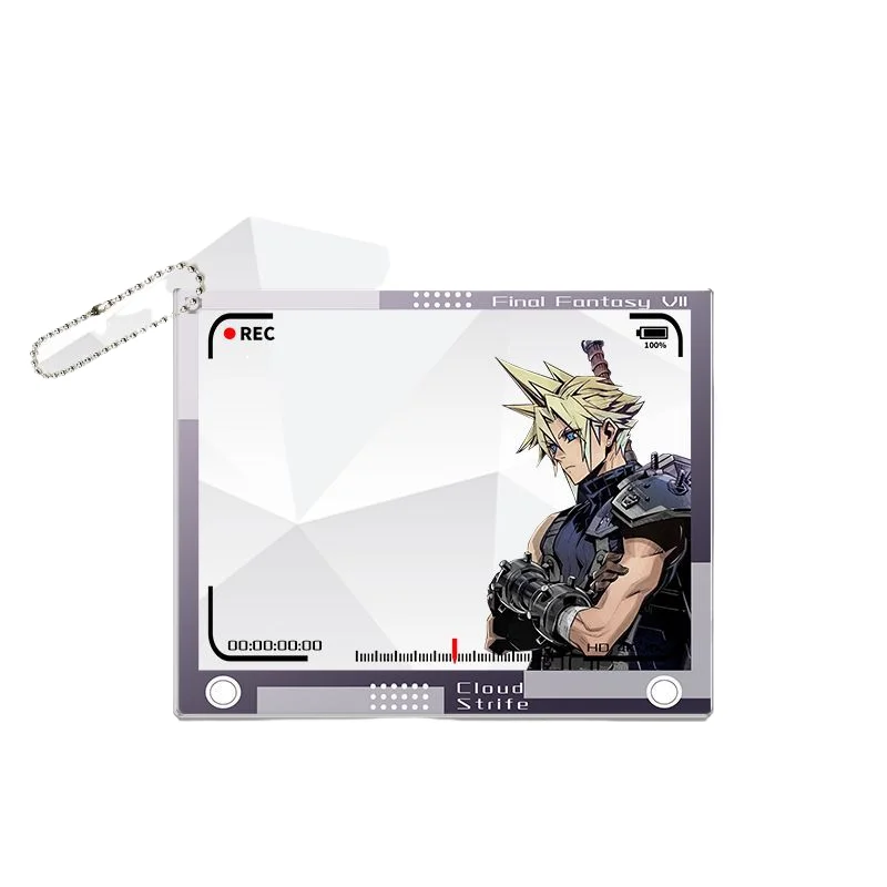 Final Fantasy Vii Cloud Strife Sephiroth Zack Fair Photograph Group Photo Card Translucent Acrylic Game Anime Periphery