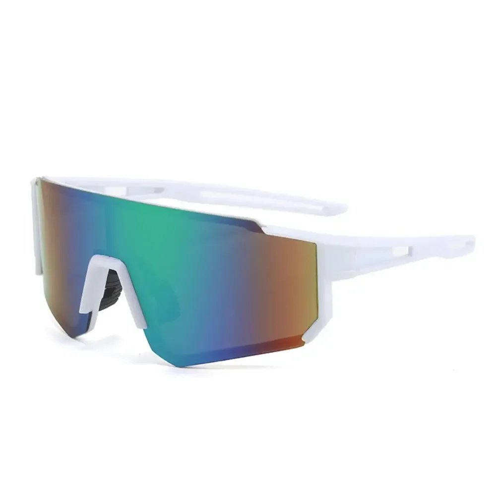 Gafas de sol de ciclismo UV400, lentes HD coloridas a prueba de viento, resistentes a los rayos UV, gafas de ciclismo cómodas de gran tamaño para deportes al aire libre, pesca