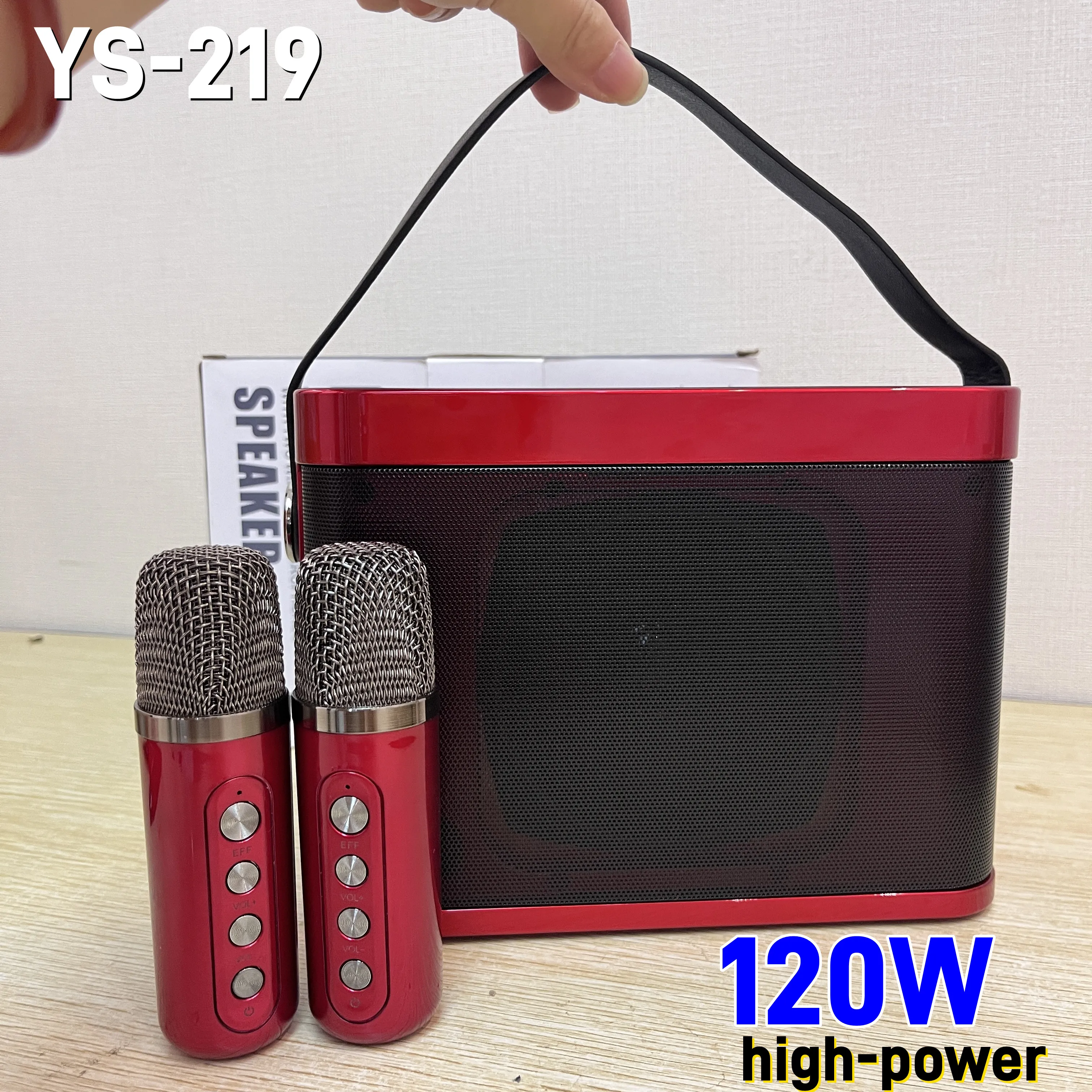 

YS219 Portable Family Karaoke Machine Bluetooth 5.0 Speaker Wireless Microphone Singing Equipment Stereo Bass Subwoofer Karaoke