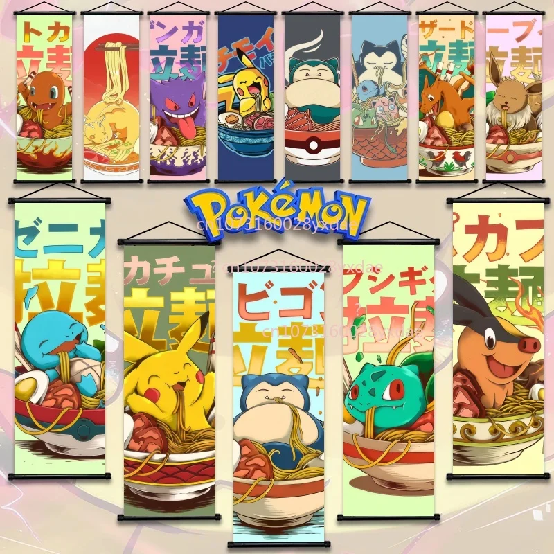 

Print on Canvas Pokemon Charizard Wall Art Home Modern Living Room Friends Gift Scroll Decoration Paintings Aesthetic Poster