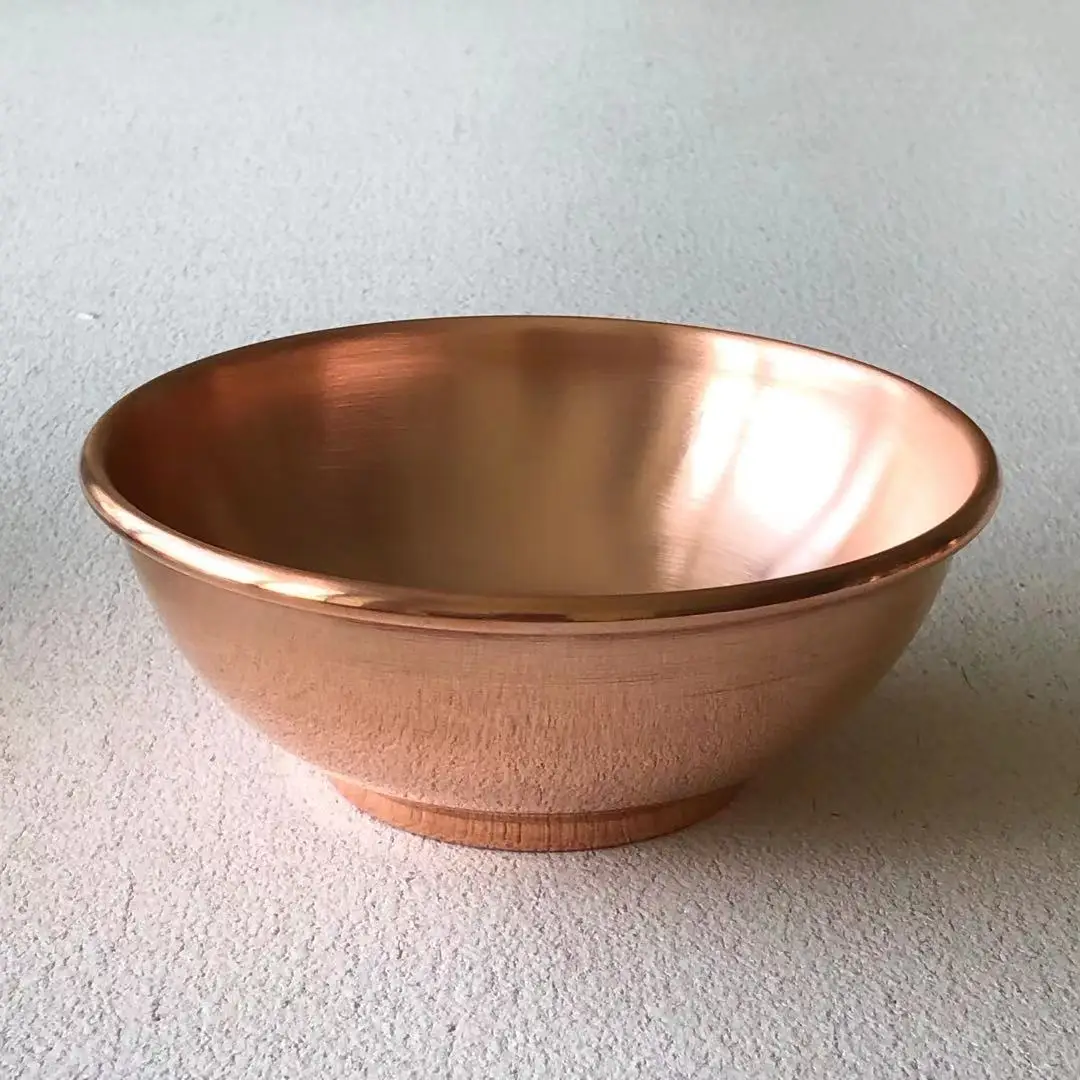 Premium Pure Copper Ice Cream Bowls Salad  Mixing Serving Bowl Decorative Copper Bowl For Your Kitchen