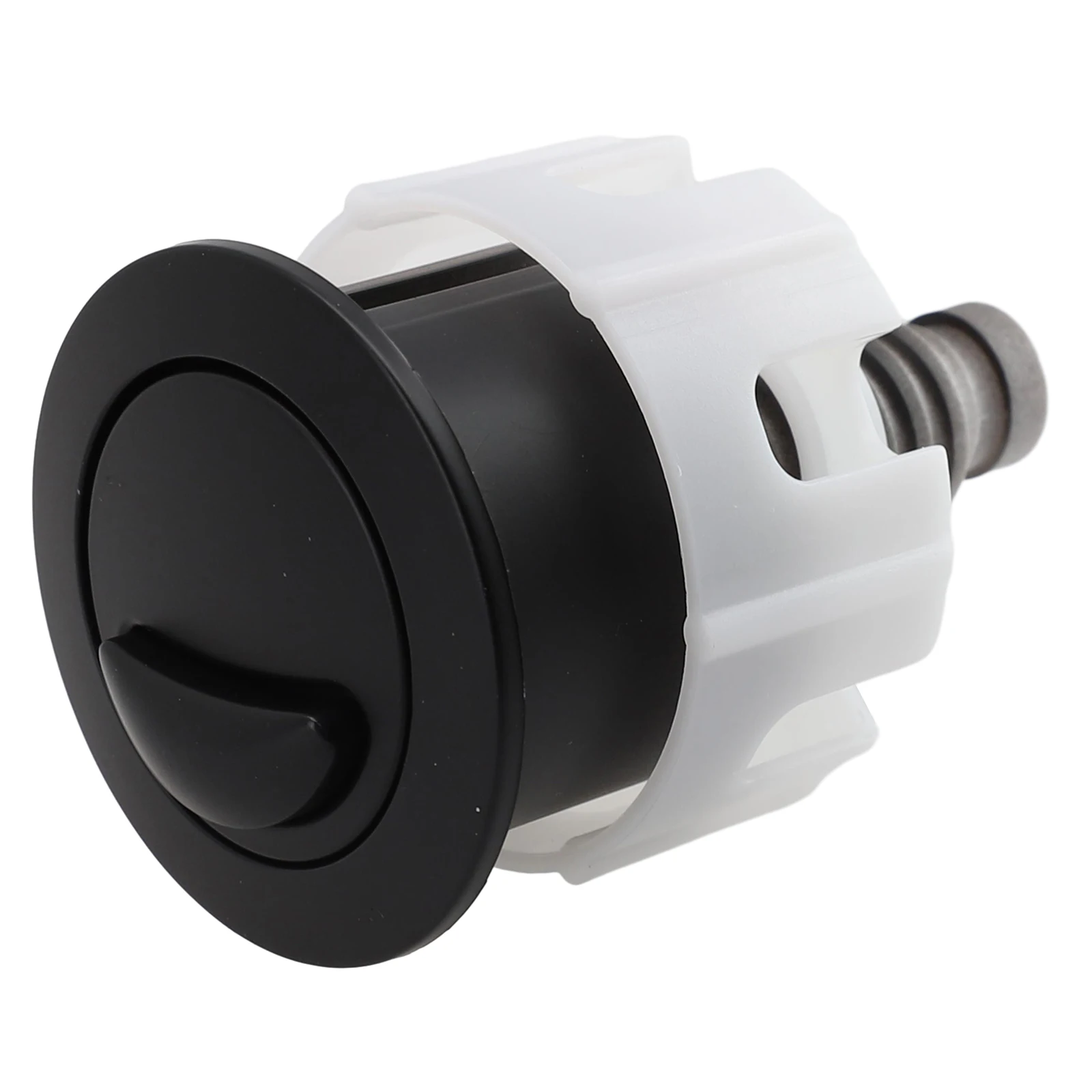 High Quality New Practical Push Button Switch Round Water Saving ABS Accessories Black Bthroom Toilet Dual Flush