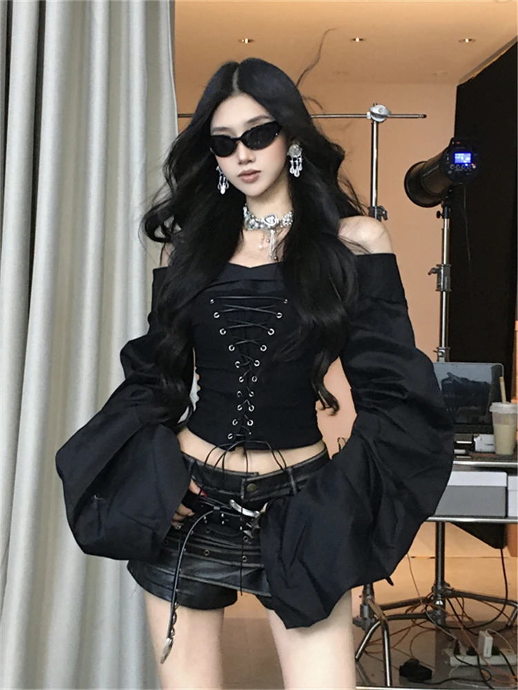 

Hot 2025 Women's Faion Set Pure Desire ort Pants Slim Fit Top High Waist ort orts Cool And Sexy Casual Sle Autumn Wear