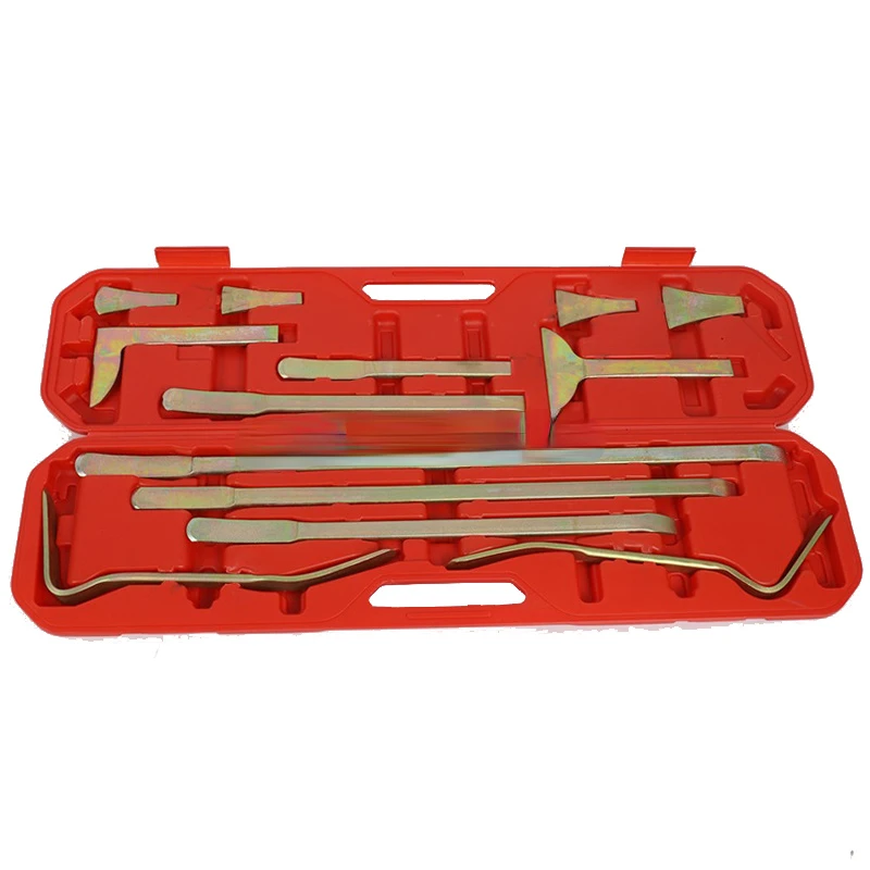 Repair Tools,Garage workshop hand tools, Car panel beating hammers dolly Car Dent Repair 13pcs/Set Body Pry Bars And Wedge Tools