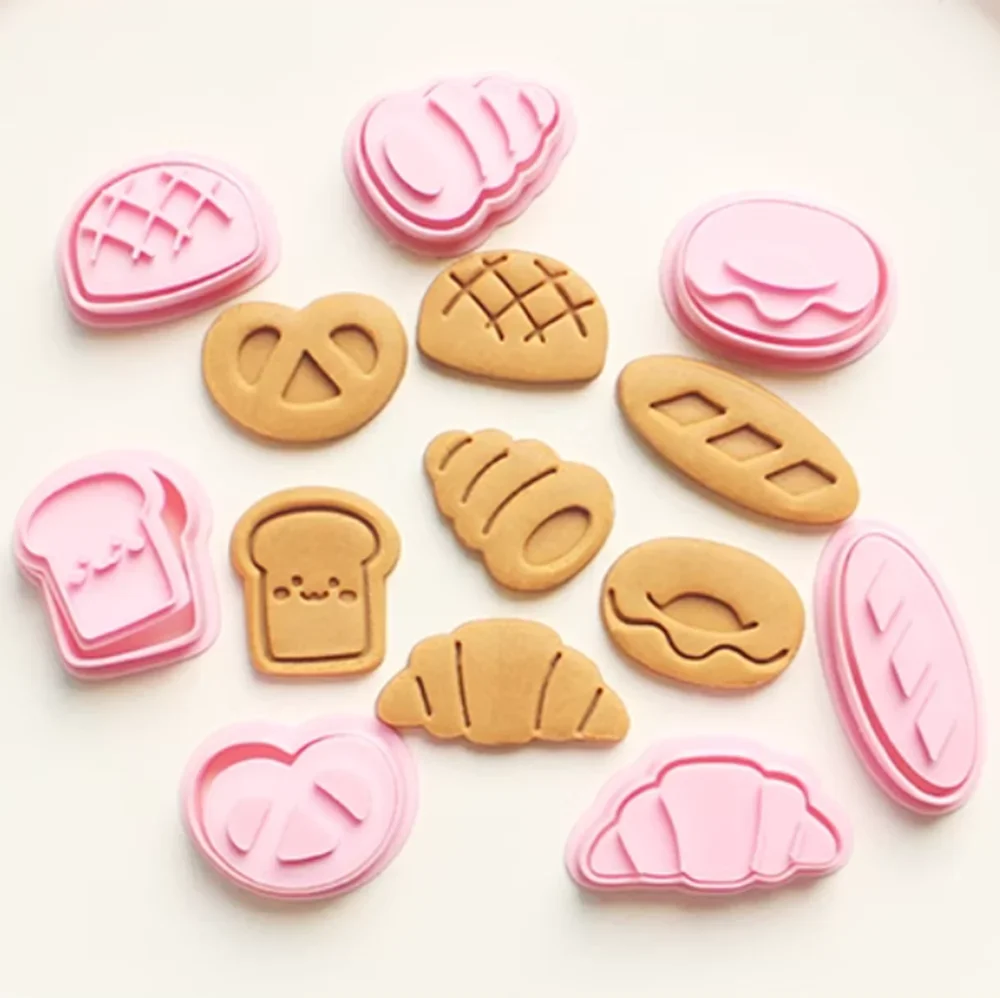 

Cartoon Bread Series Cookie Mold 3D Stereoscopic Pressing Cookie Baking Tools