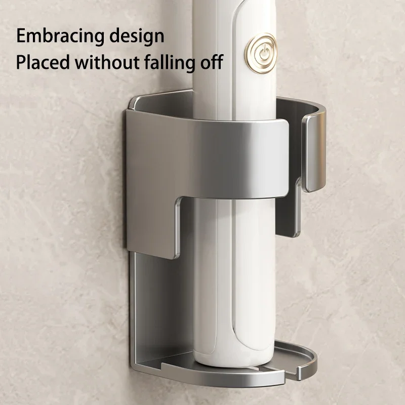 Bathroom Electric Toothbrush Holder Without Punching Wall-mounted Toothbrush And Toothpaste Storage Rack