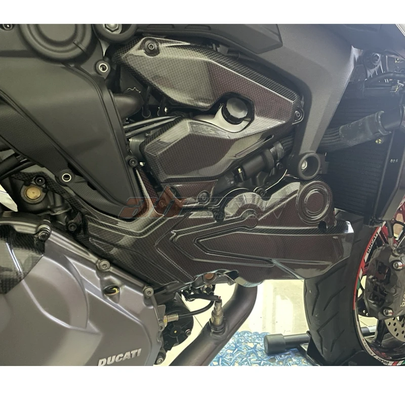 

Motorcycle Acccesories Engine Cover Protective Fairing Cowling For Ducati Monster 950 Stealth 2021-2025 Full Carbon Fiber 100%