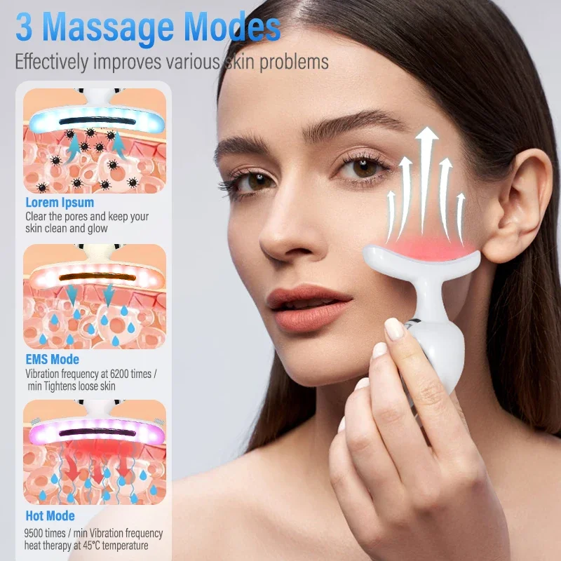 Ems High Frequency Facial Massager Beauty Products Home Use Beauty Devices Massager For Face Face Neck Lifting Machine Device