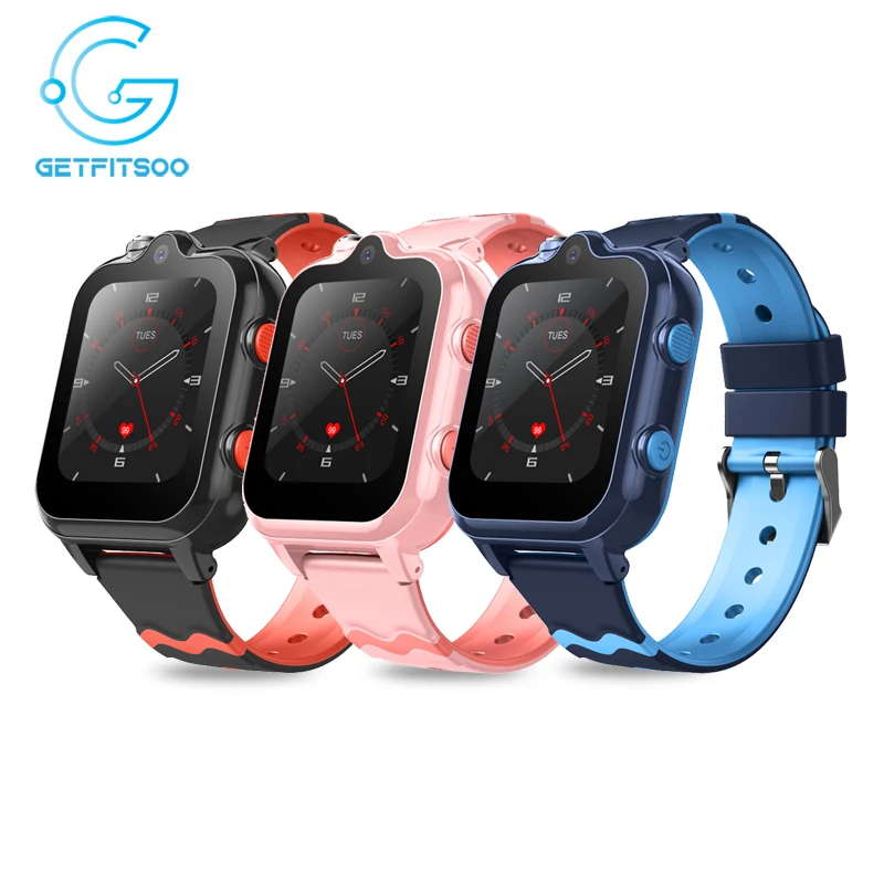 Getfitsoo 4G WIFI Smart Watch For Children GPS Location Tracker Dual Camera Video Call WhatsApp SOS Call Kids Smartwatch