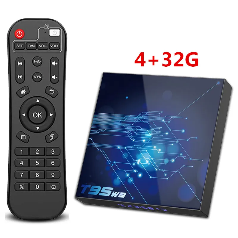 T95W2 4+32G Smart TV Box Android 11 Amlogic S905W2 2.4G/5G Dual WiFi Support Bluetooth-compatible 4.1 Media Player Set Top Box