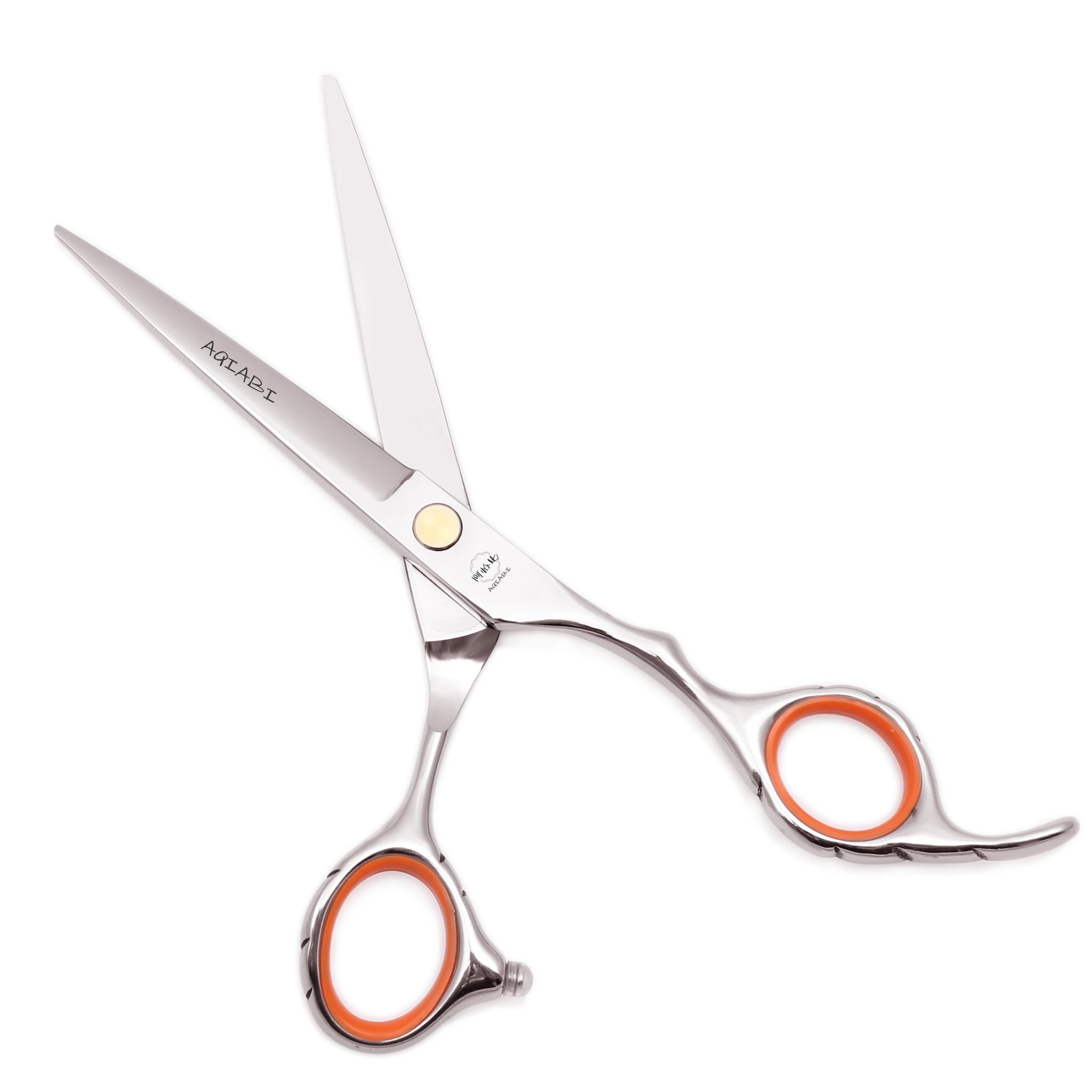 Haarschere 1 Stück 5,5" 6" AQIABI JP Edelstahl-Schneideschere Effilierschere Friseur Professionelle Friseurschere A1009 – Detail 3