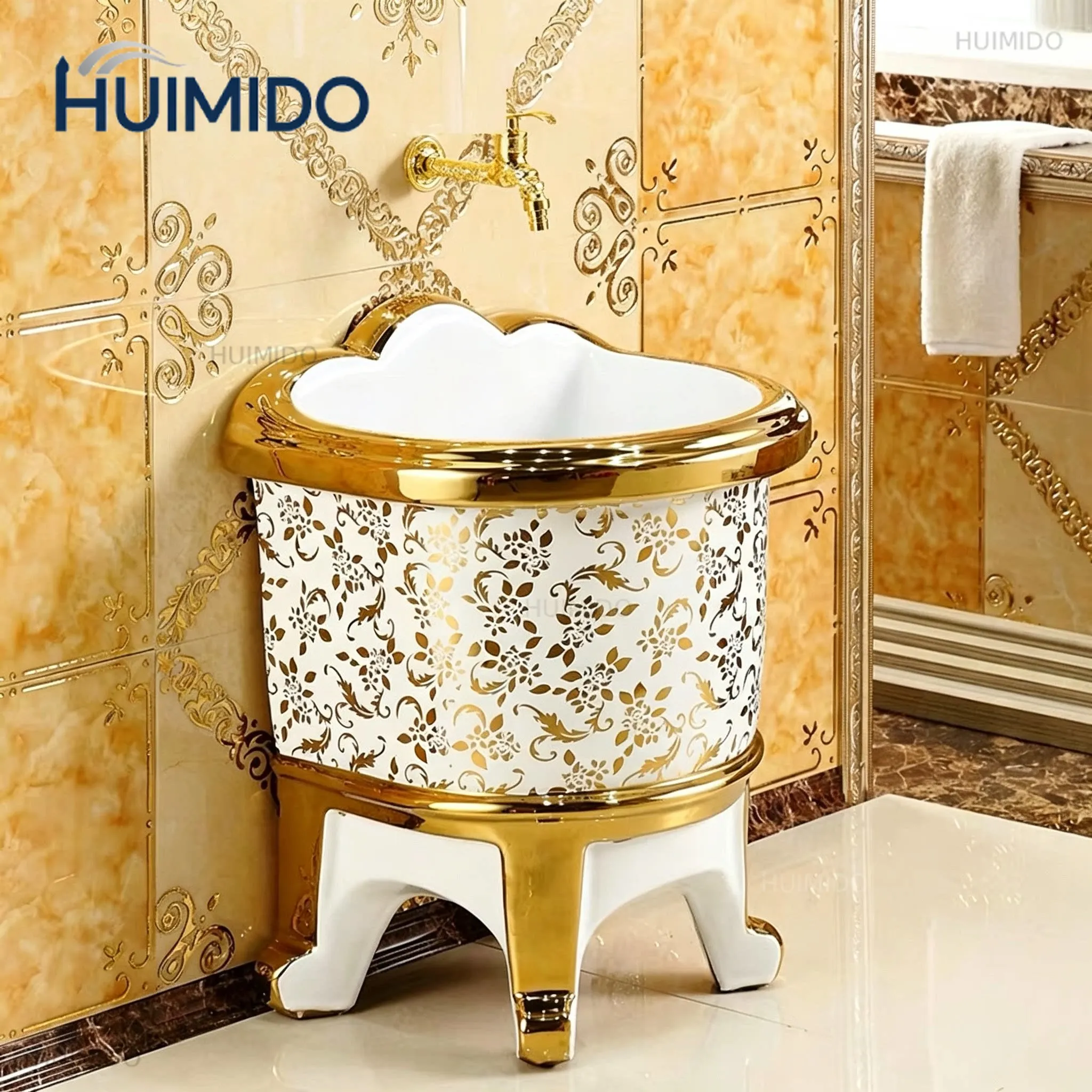 European-style golden mop pool Balcony Color mop pool Color gold mop pool