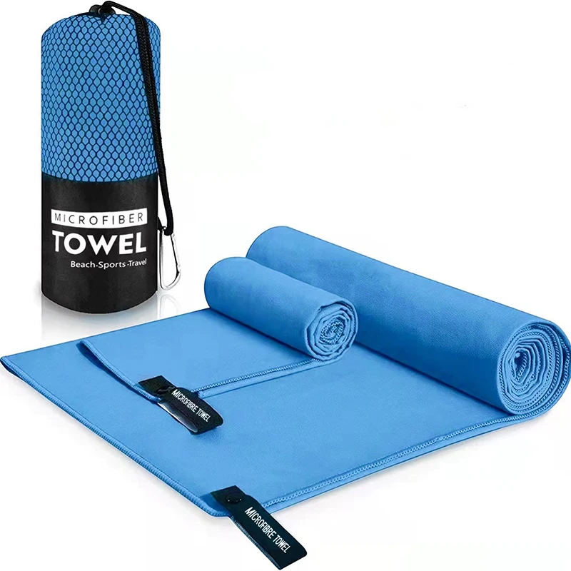 Doppelseitiges Velours Mikrofaser Sporthandtuch Saugfähig Trocknet_voghion.com