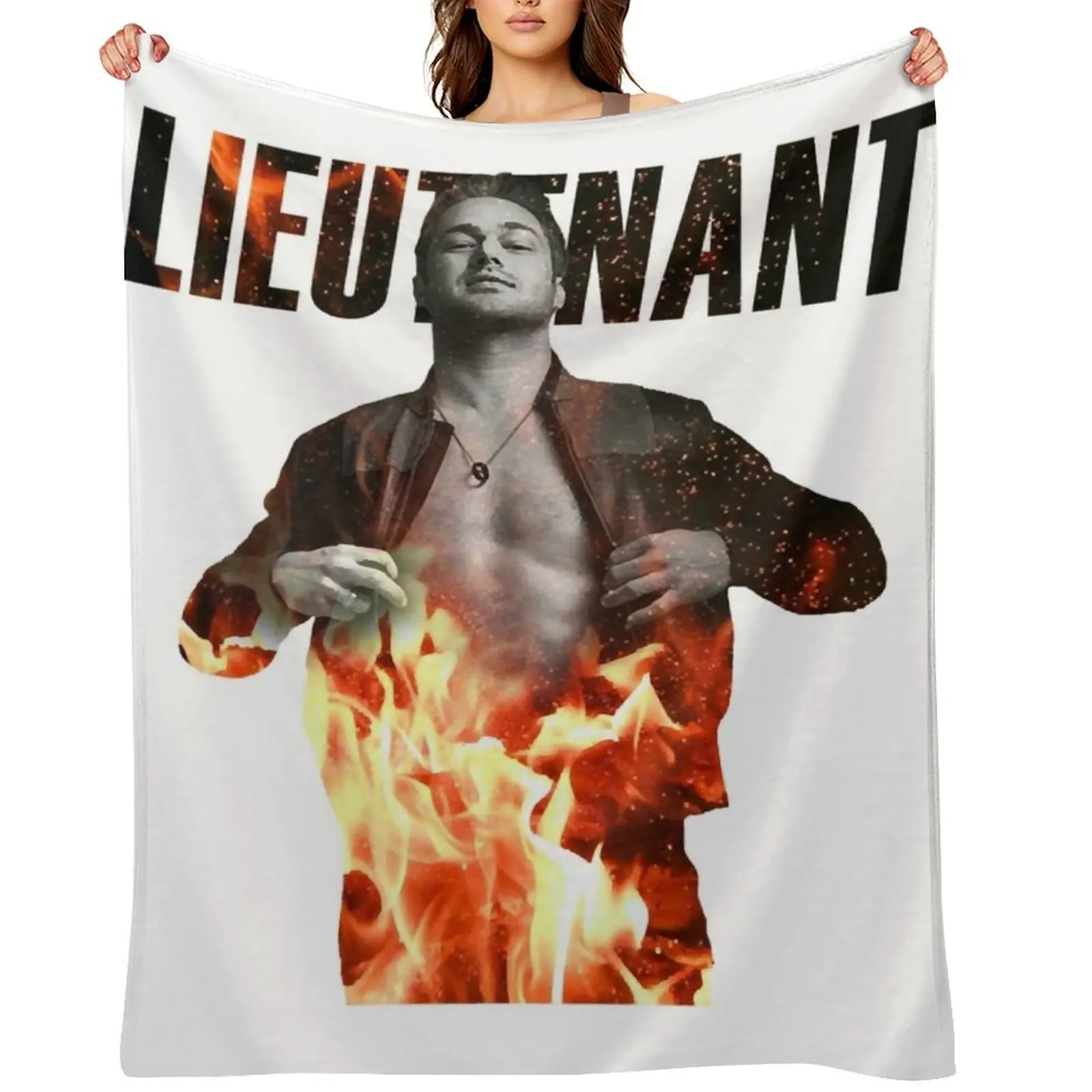 

Retro Lieutenant Kelly Severide From Chicago Fireplease Arrest Me Once The Fires Out Throw Blanket Personalized Gift Blankets