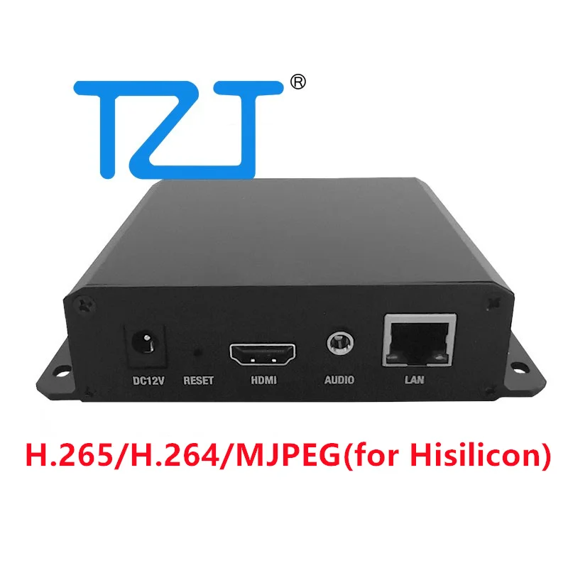 

TZT H.265/H.264/MJPEG HD Live Stream HDMI-compatible to RJ45 Low Delay Video Encoder Hi3516CV610 (for Hisilicon/Hisilicon POE)