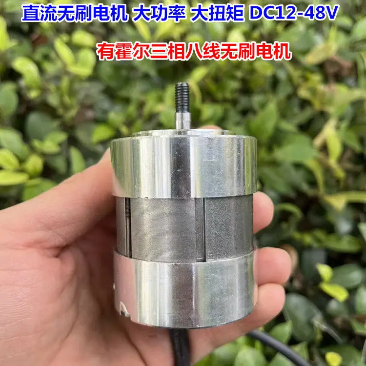 High-power DC brushless motor 12V 24V 36V 48V 50-500W large-torque brushless mechanical power motor