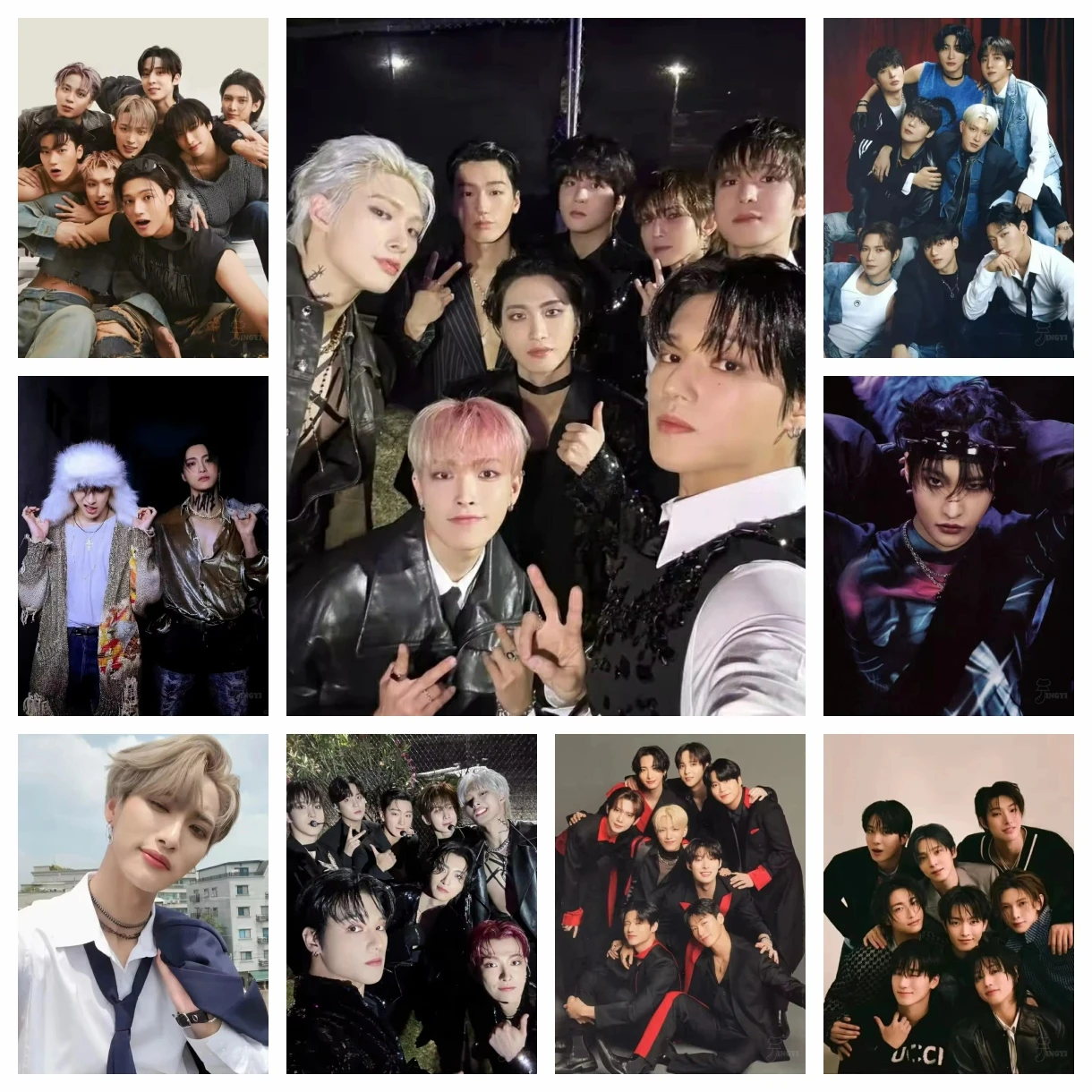 5D Diamond Painting A-Ateez K-Pop Band Pop Singer Star Portrait Mosaic Sticker Beginner Diamond Embroidery DIY Rhinestone Decor