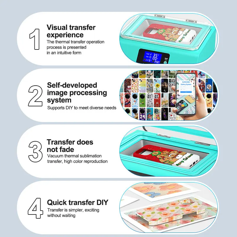 SUNSHINE C2 Pro 3D Thermal Transfer Machine Intelligent and Precise Control,Visual Transfer Experience  Supports DIY