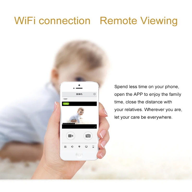 1080P HD Wi-Fi монитор камера удаленное беспроводное обнаружение движения мобильный телефон удаленная инфракрасная камера ночного видения с точкой доступа Wi-Fi