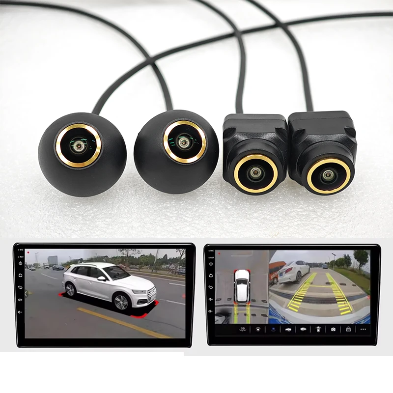 360 Camera system car For Sony307 WDR 1080P 360 bird view camera 3D AHD Night Vision Rear camera Para auto