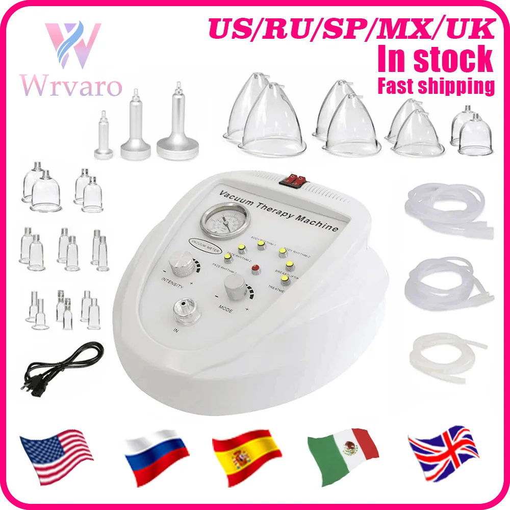 New Vacuum Massage Therapy Machine Lymphatic Drainage, Breast Chest Massager Enlargement Enhancement & Butt Lifting Body Shaping