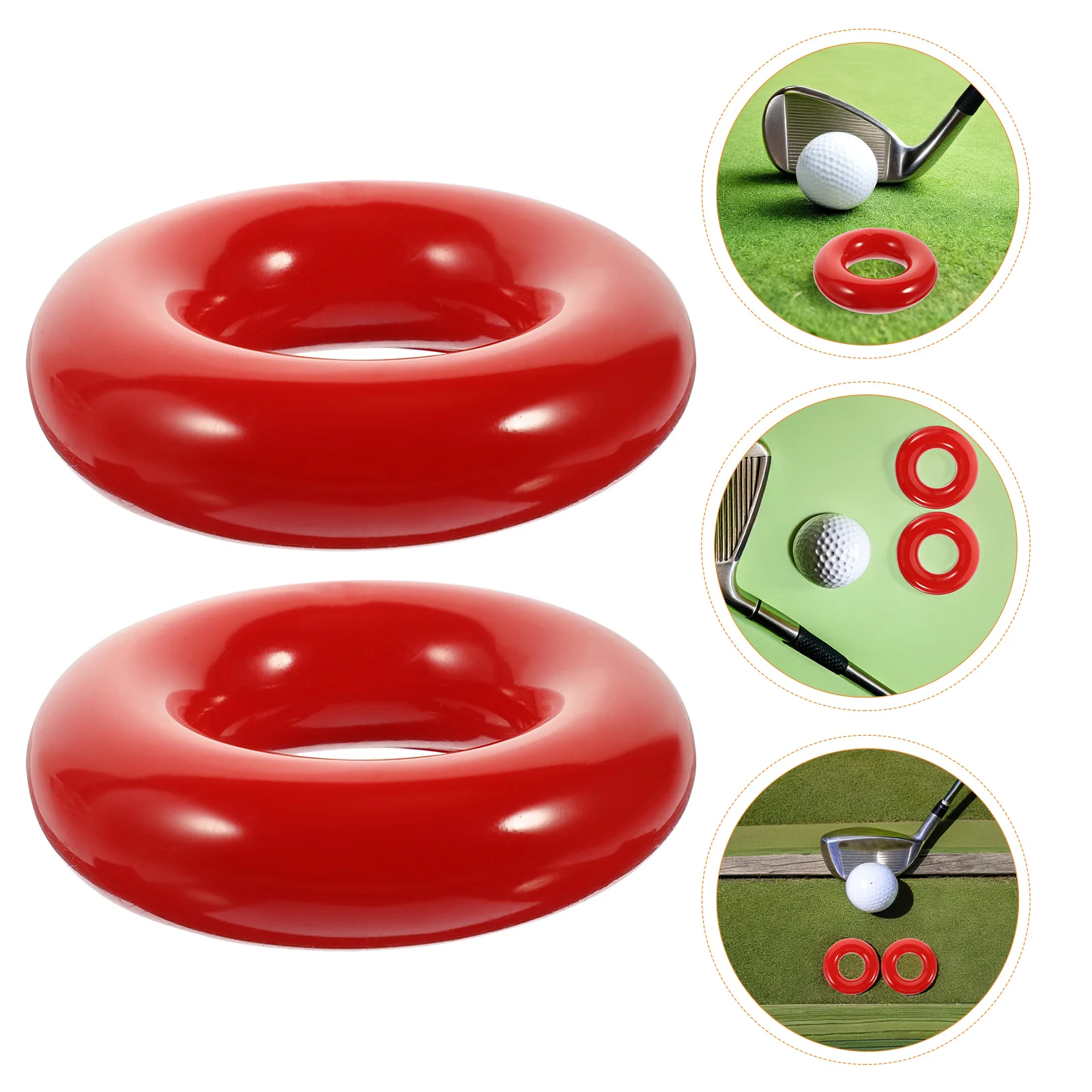 

4pcs Golf Weighted Swing Rings Iron Golfing Training Aid Enhanced Control Portable Round Weight Ring For Golf Practice Club