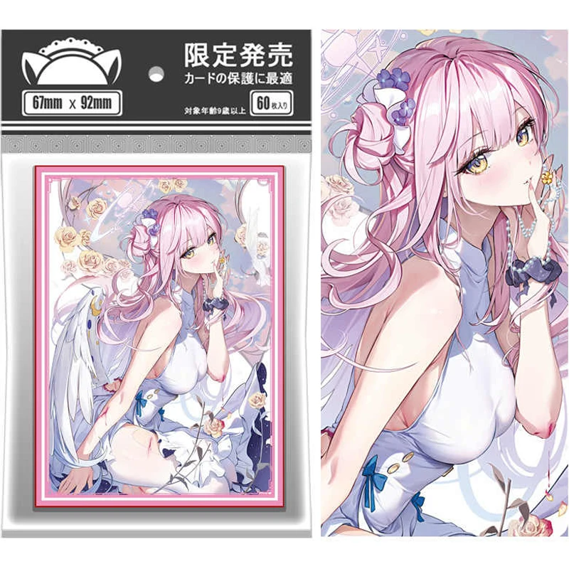 

60pcs/set Blue Archive Misono Mika Flash Card Sleeve PTCG Anime and Game Collection Card Protective Cover Gift Toy 67*92mm