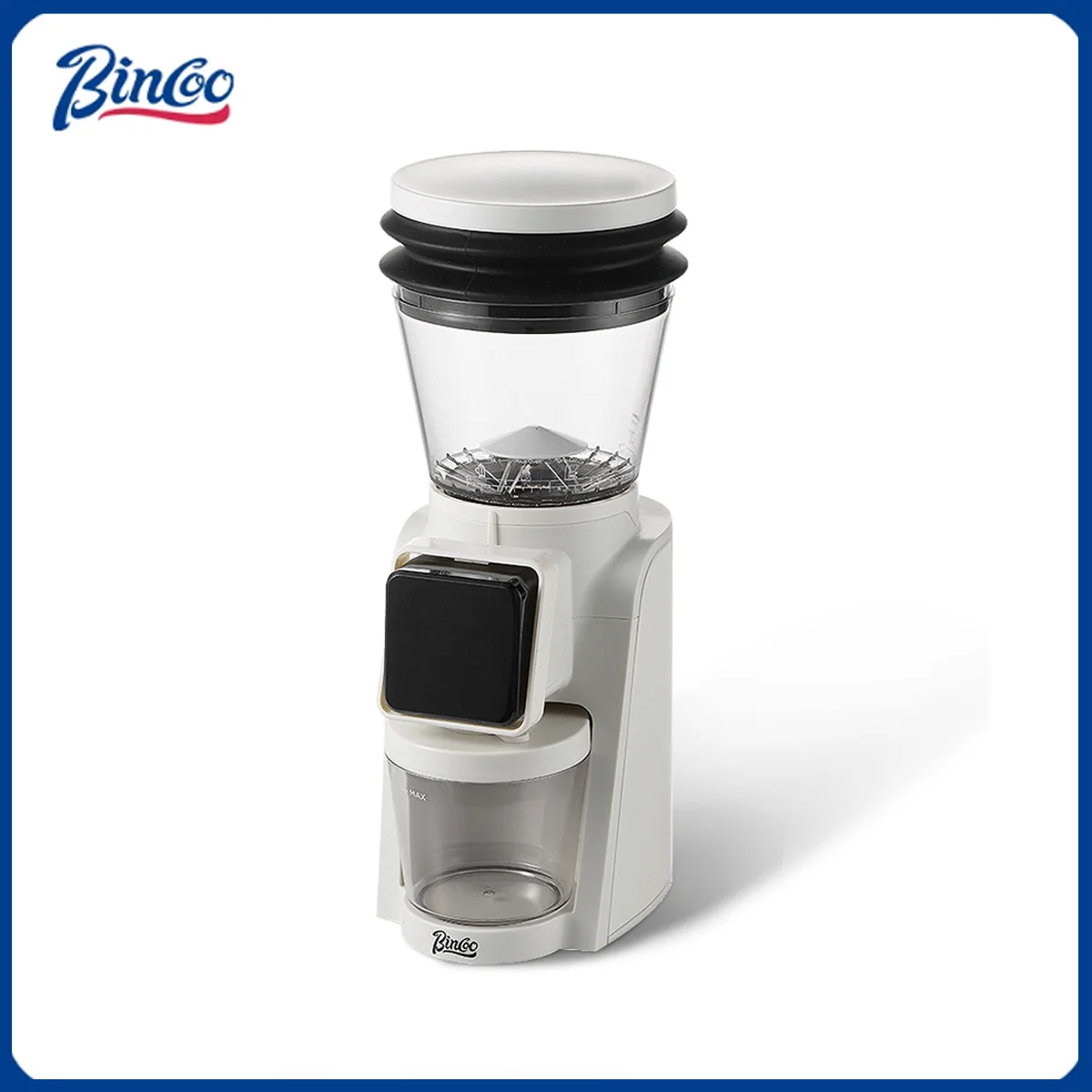 

Автоматическая мельница BINCOO, электрическая кофемолка с цифровым дисплеем, 34-регулировка передач для визуального хранения зерен, горячая распродажа