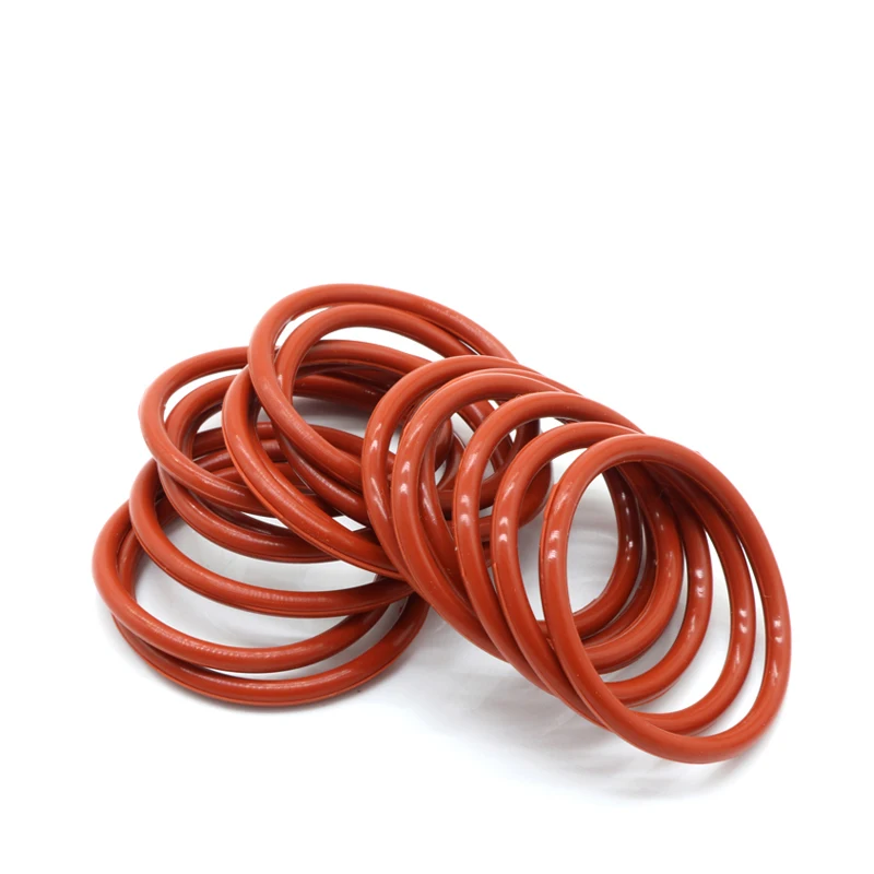 VMQ Rode Siliconen O-Ring OD 8-90mm Dikte CS 2.4/3.0/3.5mm Food Grade Afdichtring Waterdichte en Geïsoleerde Pakkingring