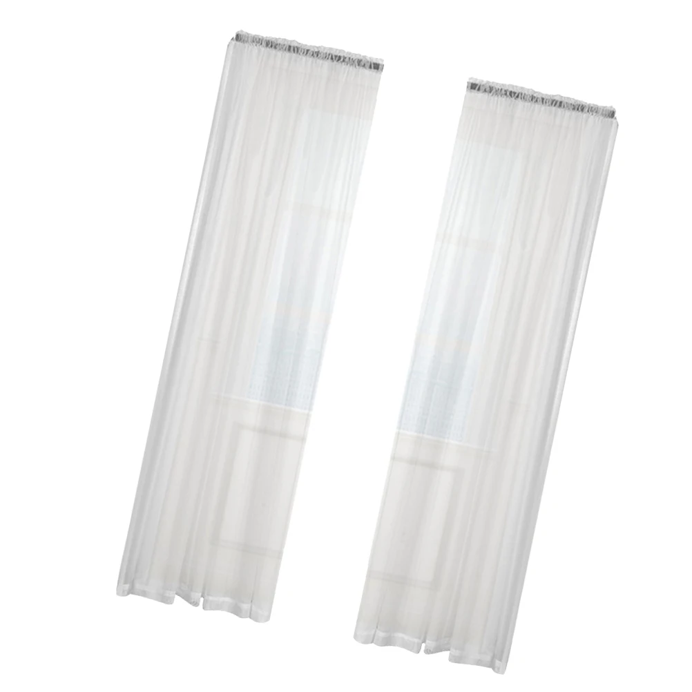 

1Pc Gauze Window Curtain White 140x213cm Sheer Curtain for Home Bedroom Living Room Natural Light Filtering