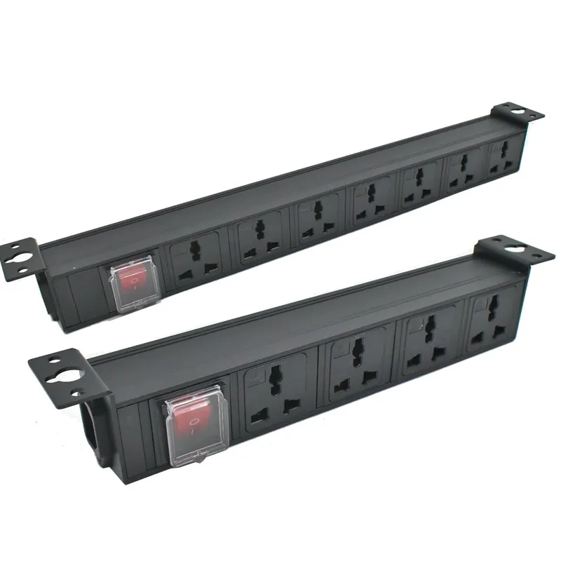 IEC-C14 port PDU power strip 1-9 Unit10A Universal output socket Network Cabinet Rack double break switch wireless