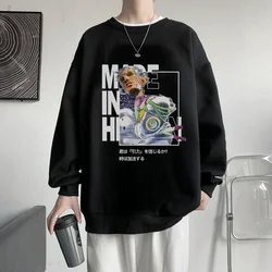 Enrico Pucci Anime Sweatshirts JoJo’s Bizarre Adventure Manga Graphic Oversized Men Pullover Tracksuit Women Top Winter Clothes